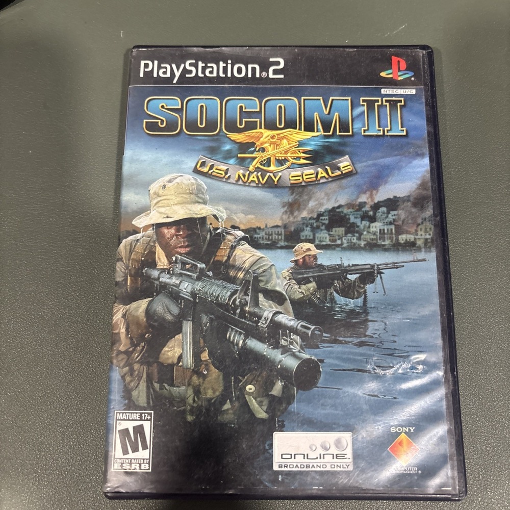 PlayStation 2 PS2 SOCOM II U.S. Navy Seals Greatest Hits Video Game